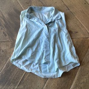 American Apparel Lightwash Denim Button Down